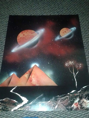 X's Two spray paint art